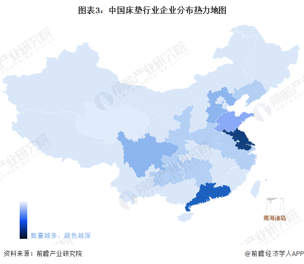 银河国际官网【干货】2022年中国床垫行业产业链全景梳理及区域热力地图(图3)